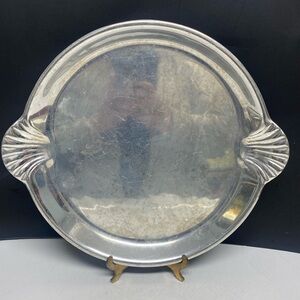 RWP The Wilton Co Armetale Shell Handled Tray Platter